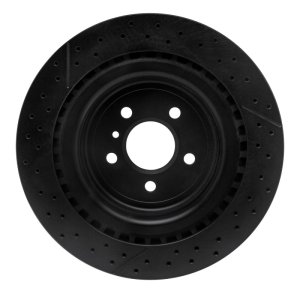 Mercedes-Benz GLE63 AMG S Brake Rotor (1) - Rear - R1 Concepts - Drilled & Slotted - Black - `12-`19 Mercedes-Benz GLE63 AMG S Brake Rotor (1) - Rear - R1 Concepts - Drilled & Slotted - Black - `12-`19